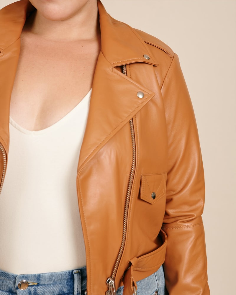 Veda jayne classic leather jacket hotsell